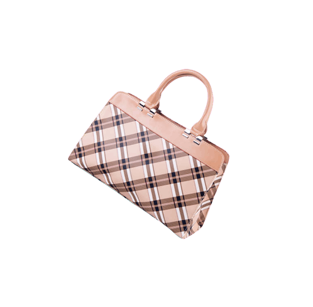Plaid Pattern Satchel image